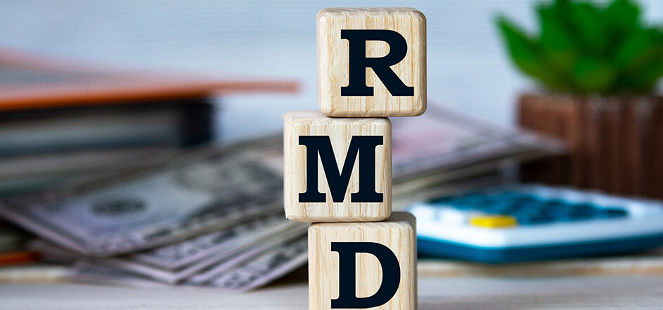 Building blocks that say "RMD"